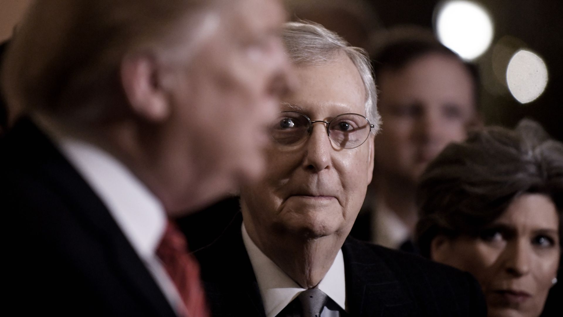 President Donald Trump and Senate Majority Leader Mitch McConnell (R-Ky.)