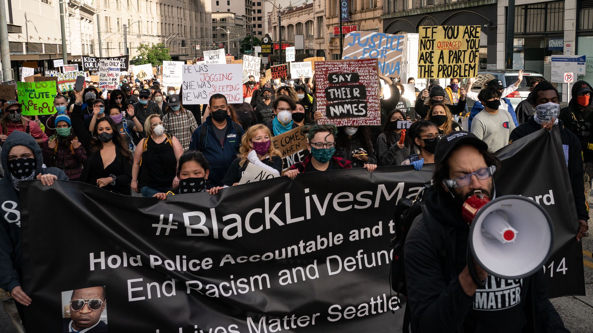 BLM protest in Seattle