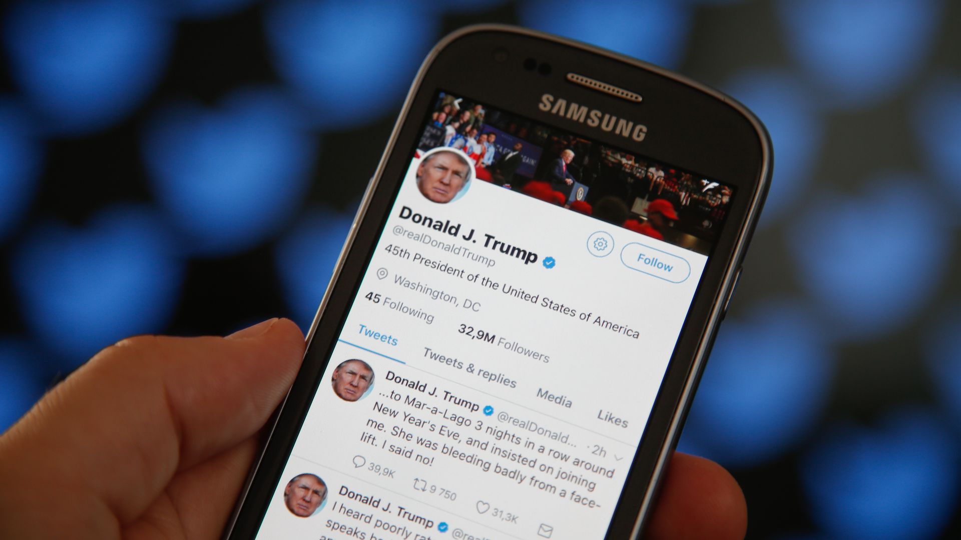 President Trump's twitter feed