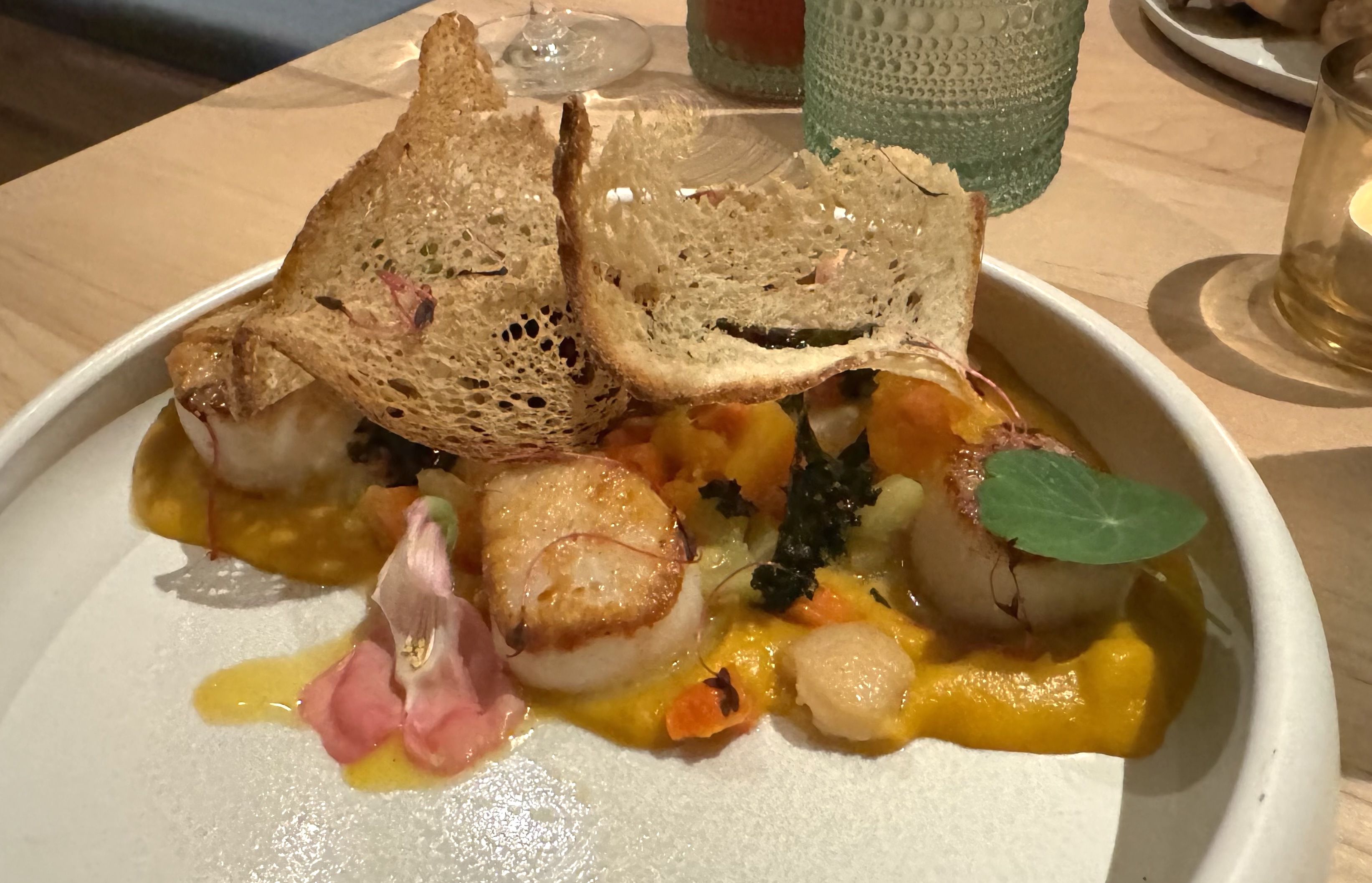 The scallop ribolitta.