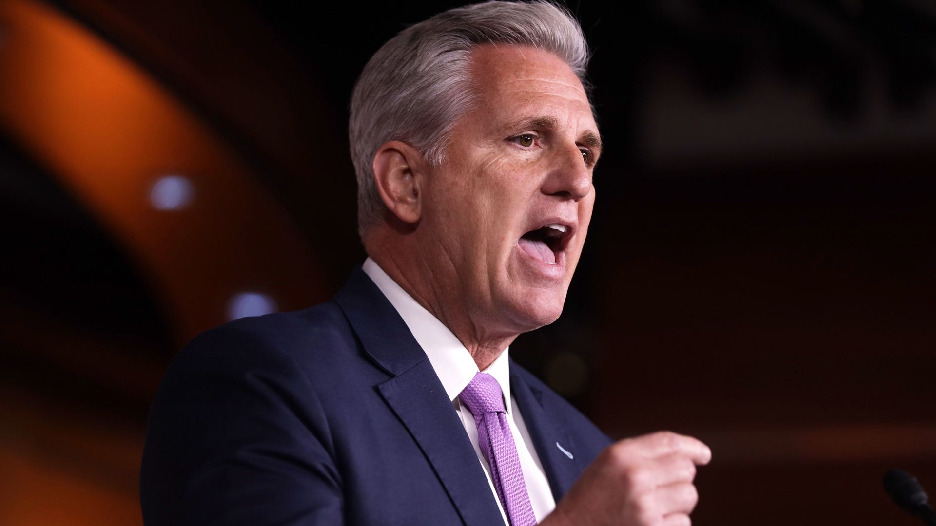 U.S. House Minority Leader Rep. Kevin McCarthy (R-CA) speaks during his weekly news conference December 5, 2019