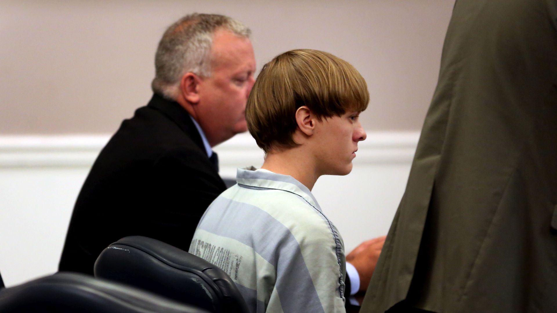 Dylann Roof appears in court on July 18, 2015, in Charleston, South Carolina.
