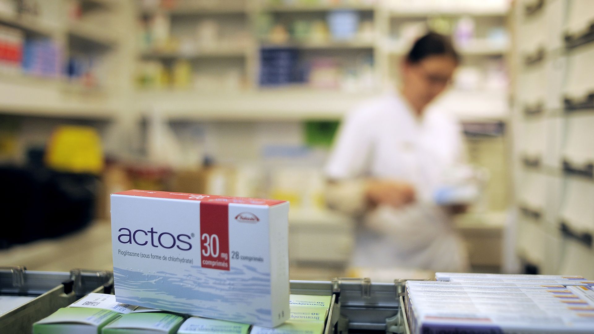 A package of Actos, a drug made by Takeda.