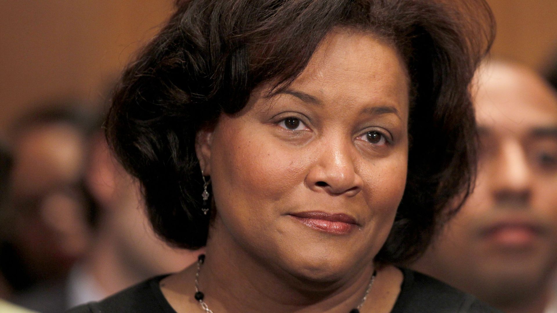 Photo of J. Michelle Childs looking ahead at a hearing