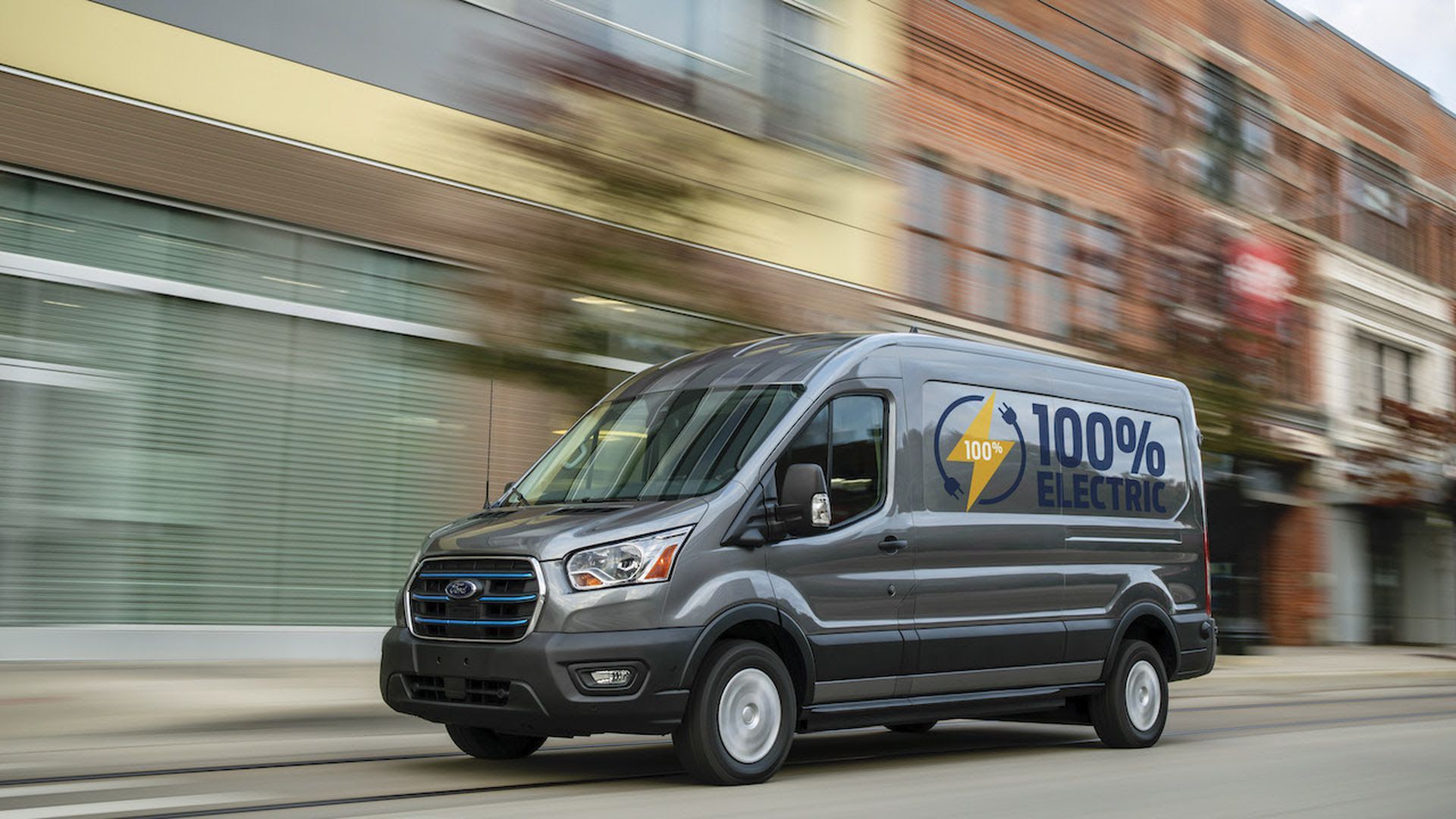 The Ford E-Transit van. Courtesy of Ford