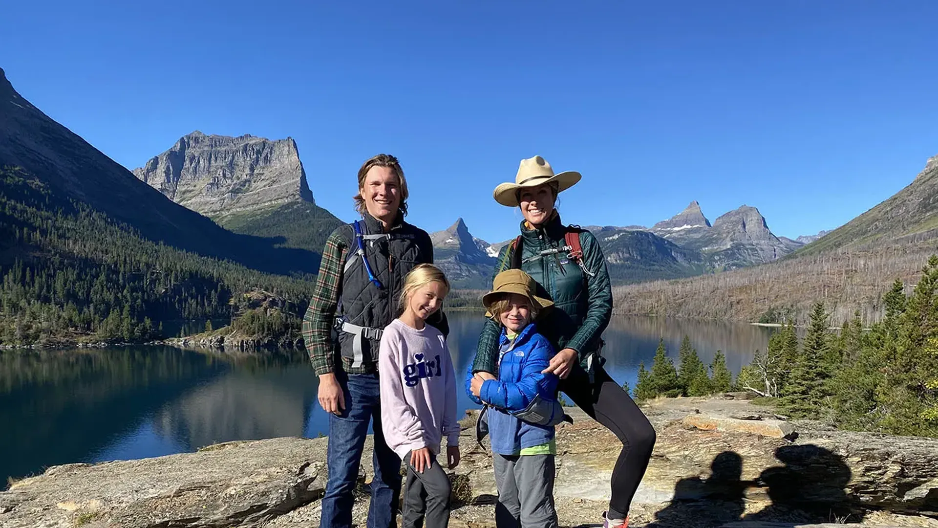 Hilliard family at glacier national park
