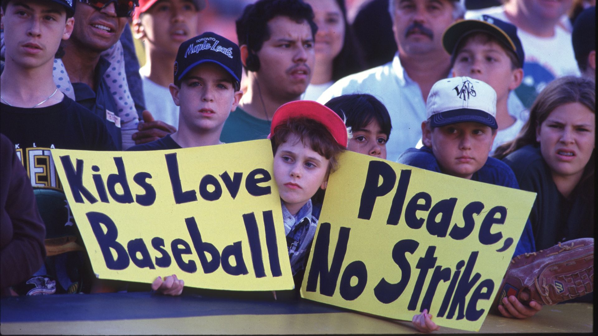 Kids with signs