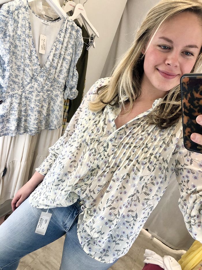 floral blouse uniquities