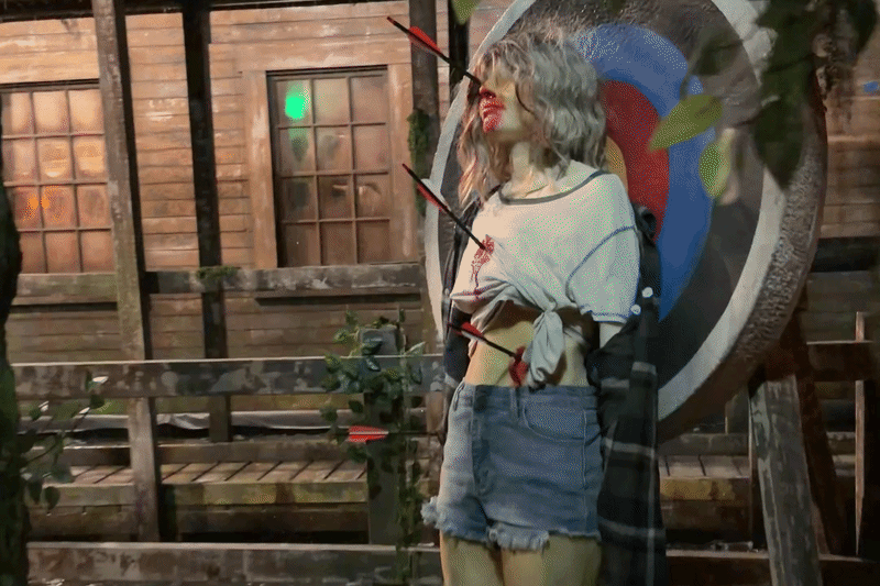 GIF of a haunted maze set