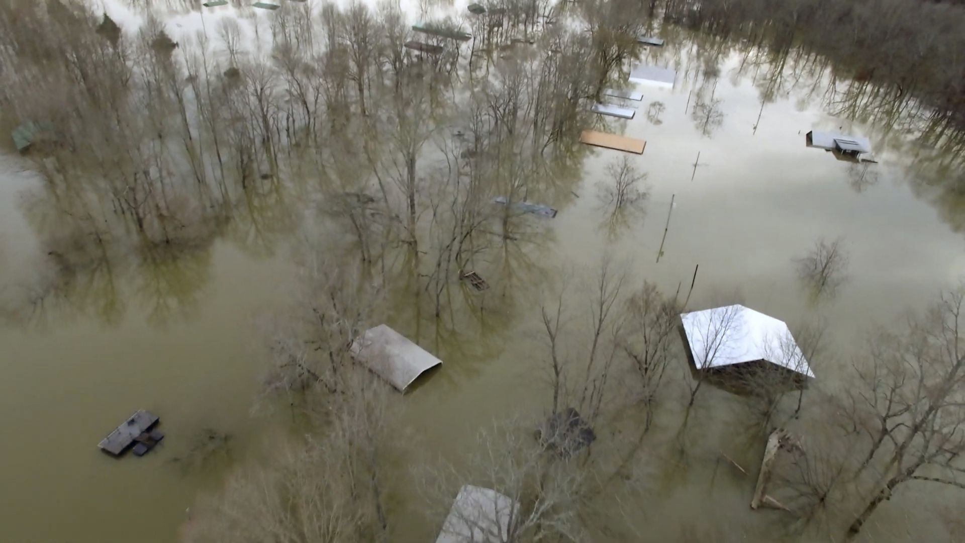 Flooding on Saturday, Feb. 15, 2020 in Savannah, Tenn.