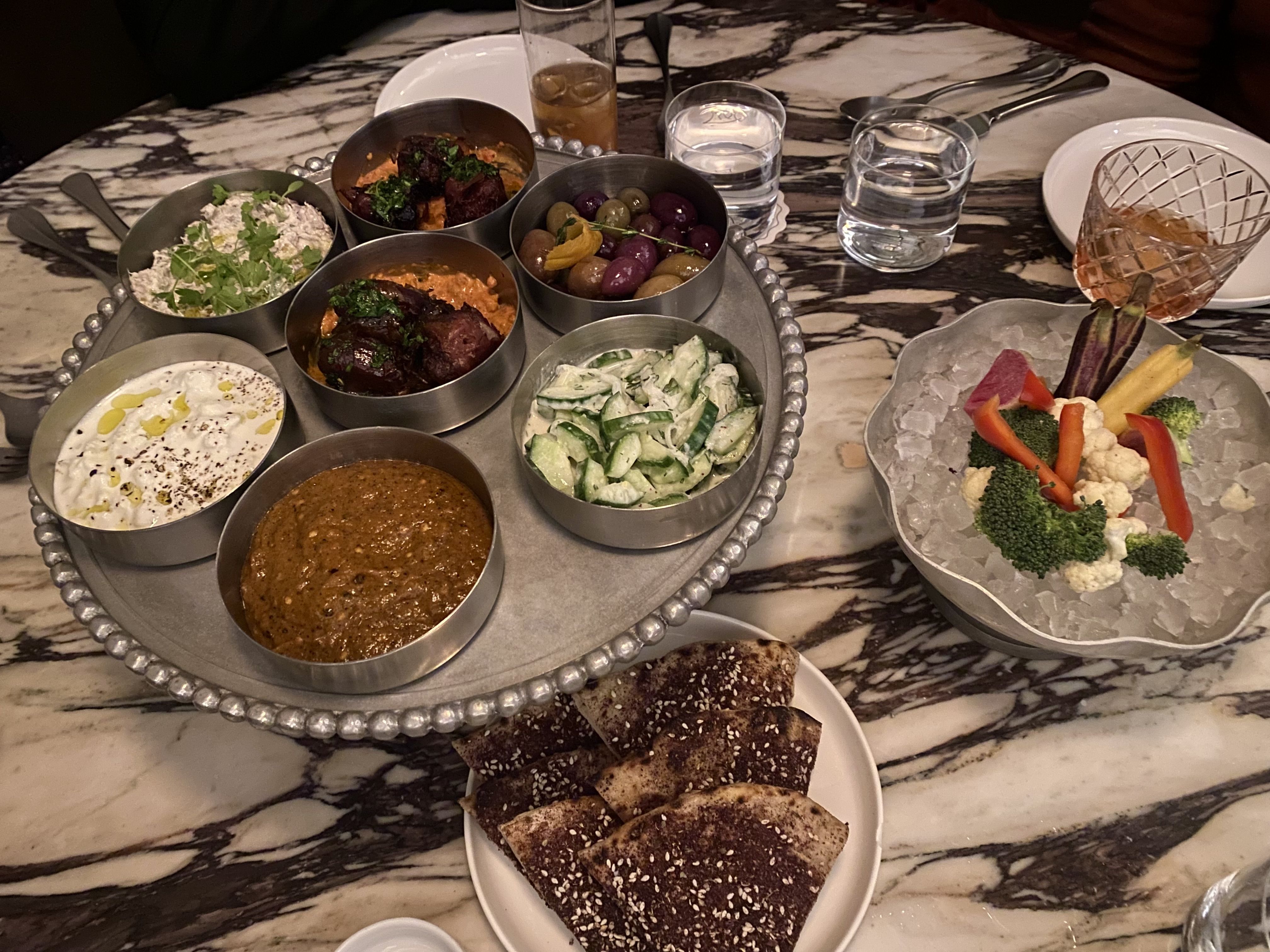 several small plates