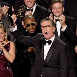 Colbert's "Late Show" wins Emmy 2 months after CBS cancels show