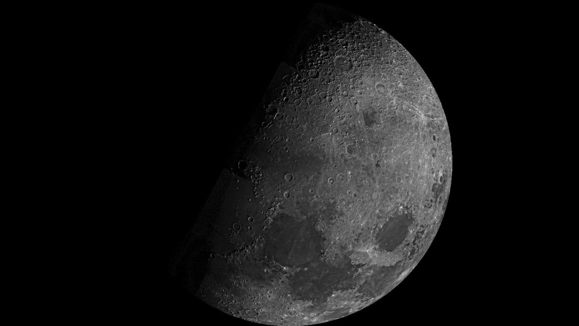 The Moon in grey