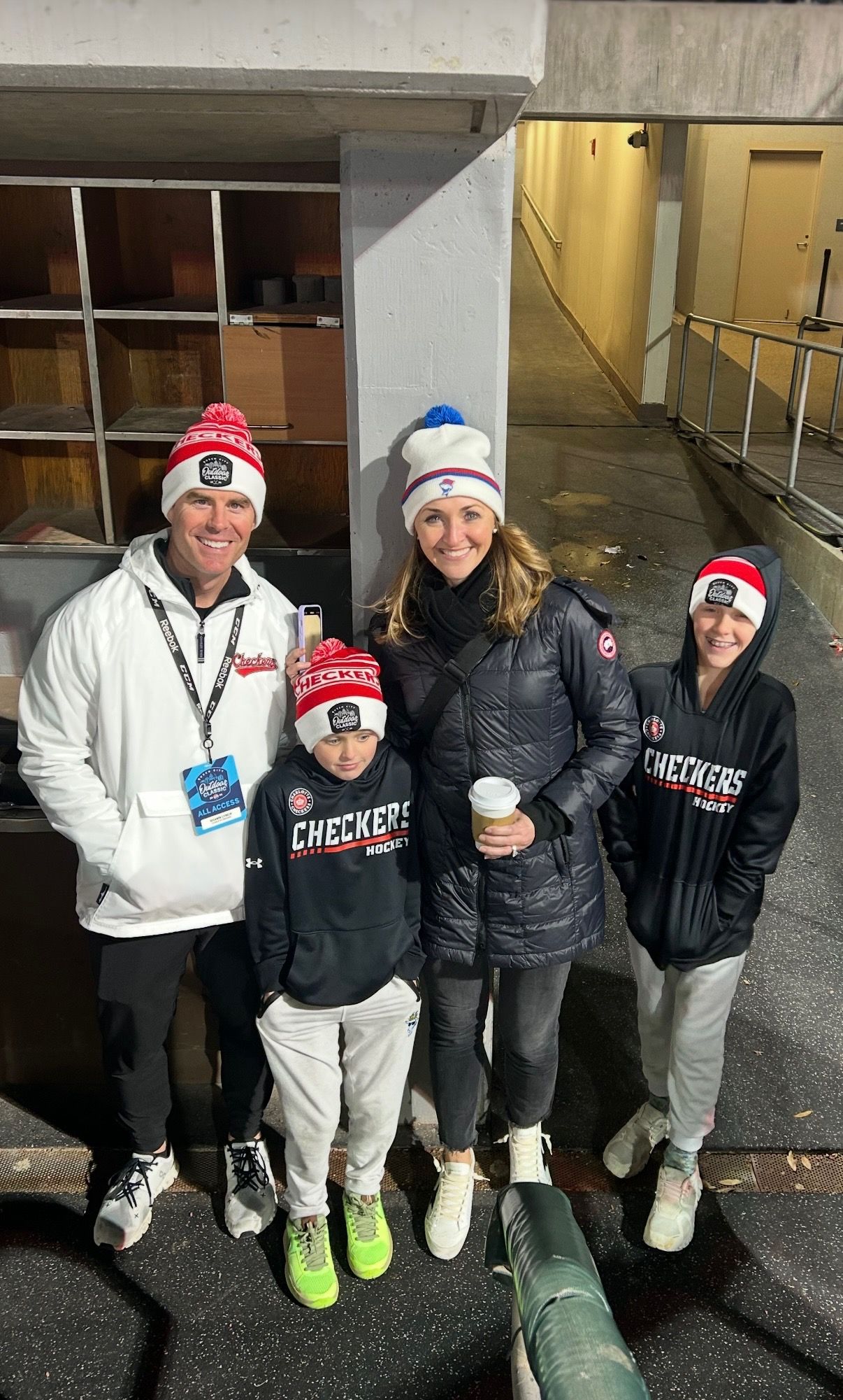 Shawn Lynch (left) and his family. 