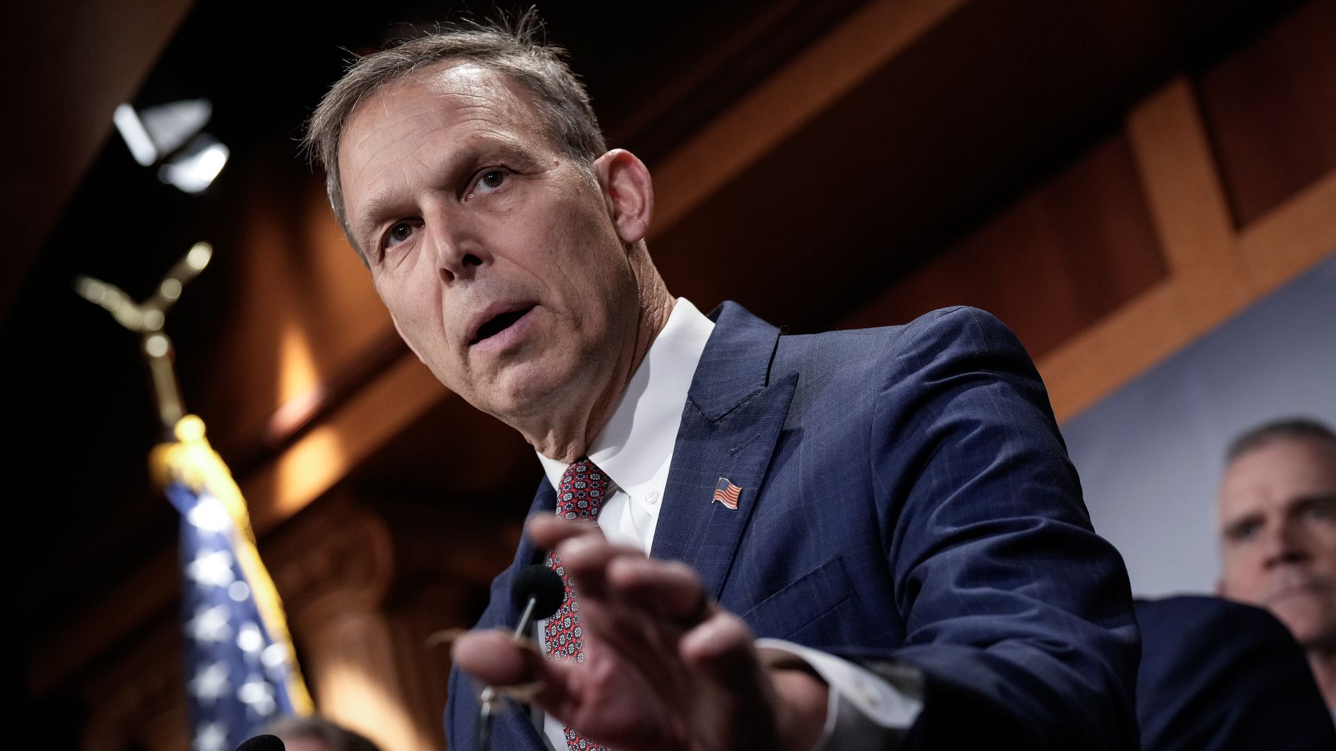  Rep. Scott Perry speaks during a November news conference in Washington, DC. 