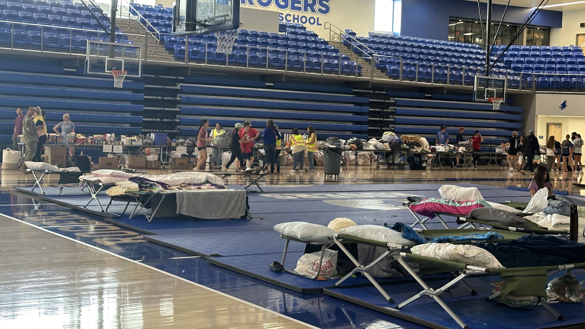 photo of gym inside Rogers High School