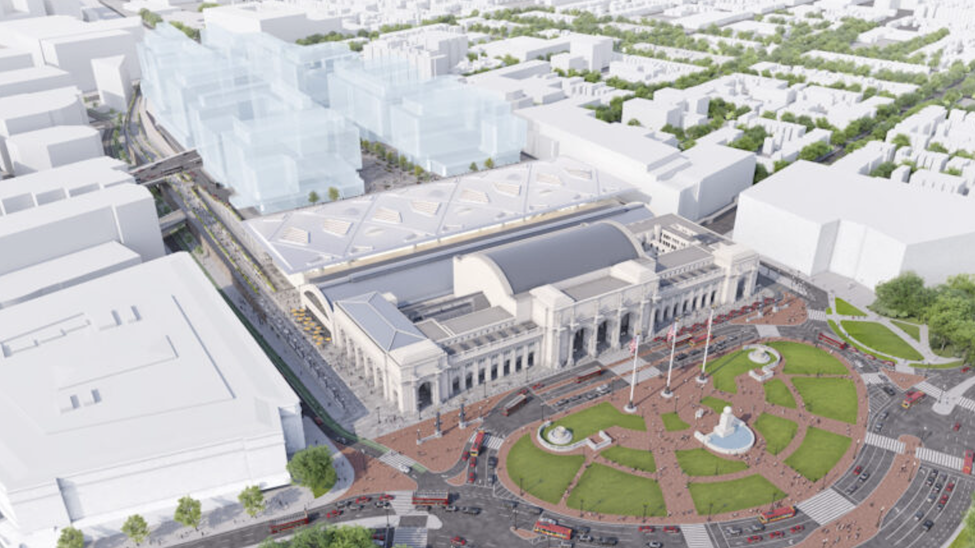 A rendering of the project