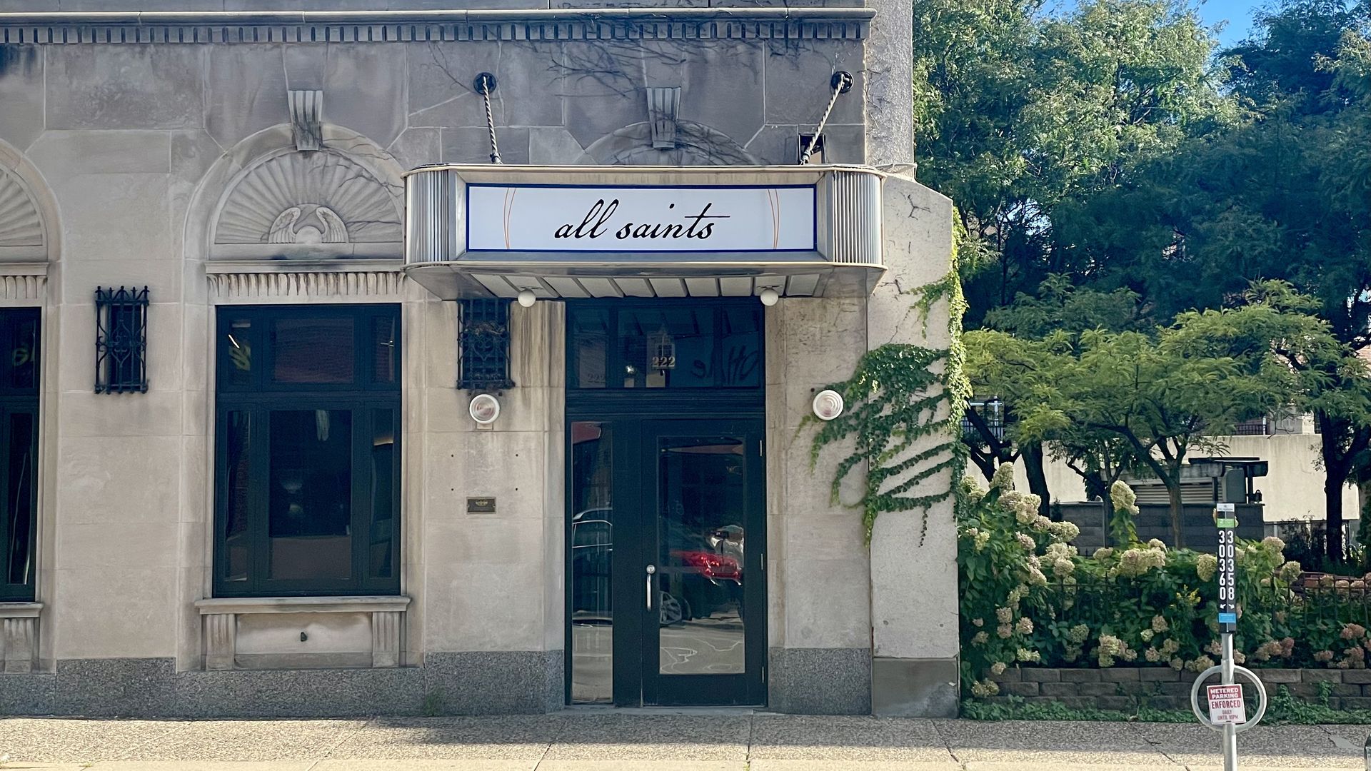 Exterior of restaurant