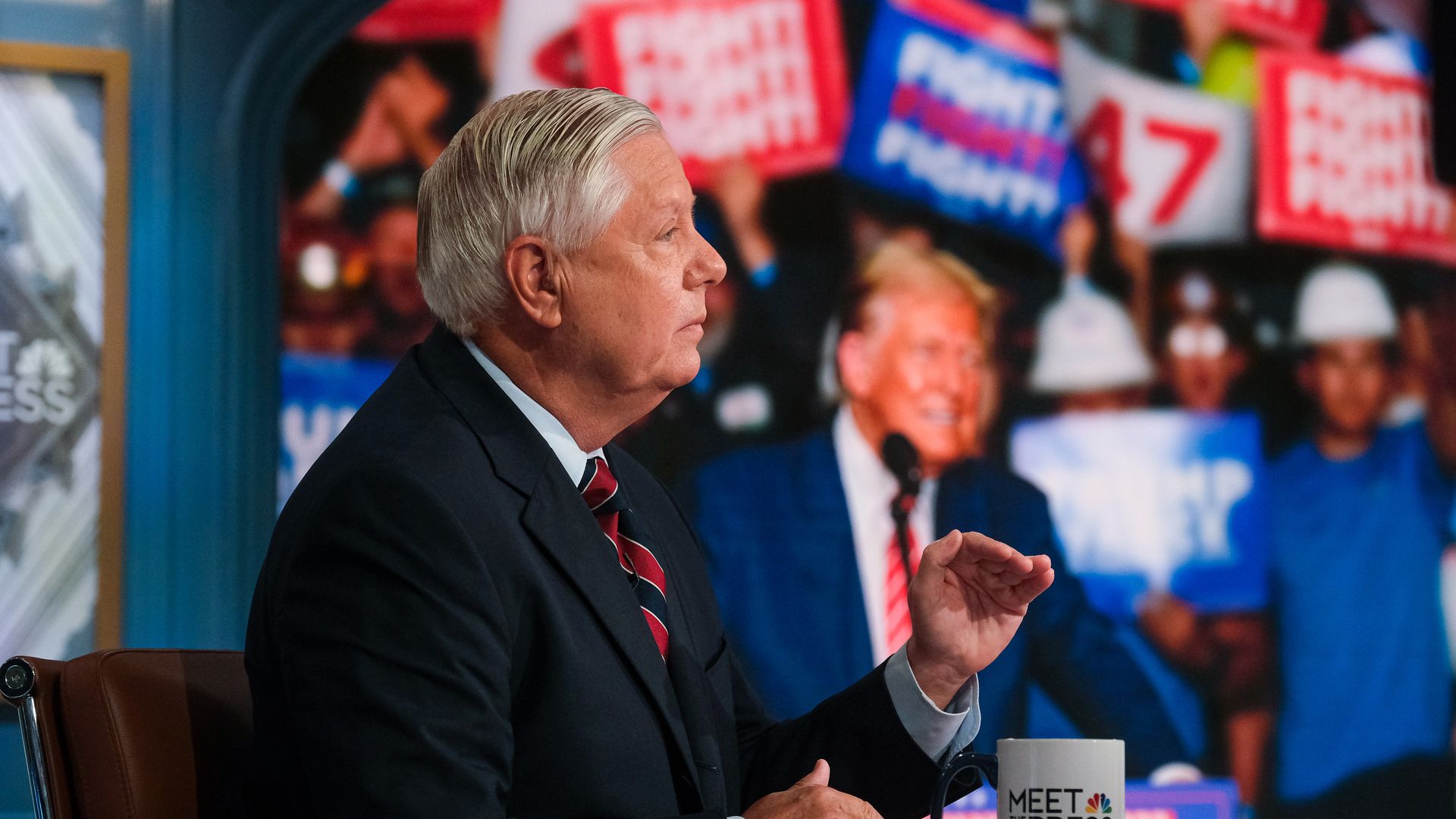 Sen. Lindsey Graham (R-S.C.) speaks during an interview on NBC's "Meet the Press" on Sept. 22.