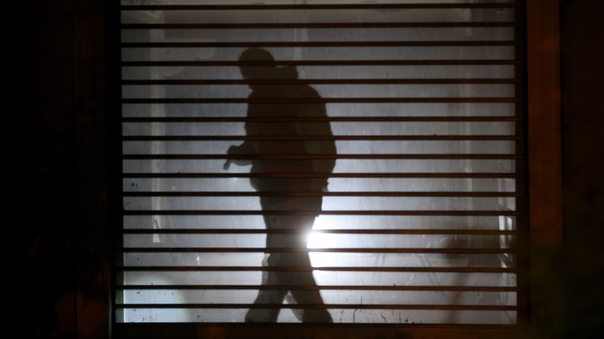 A silhouette of a Turkish investigator in the Jamal Khashoggi case
