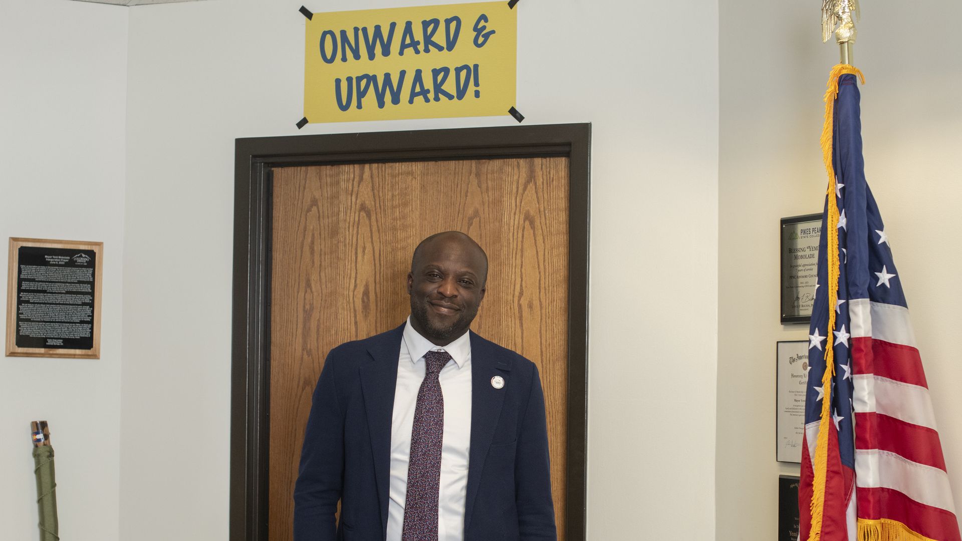 Colorado Springs Mayor Yemi Mobolade. Photo: Rachel Woolf for The Washington Post via Getty Images