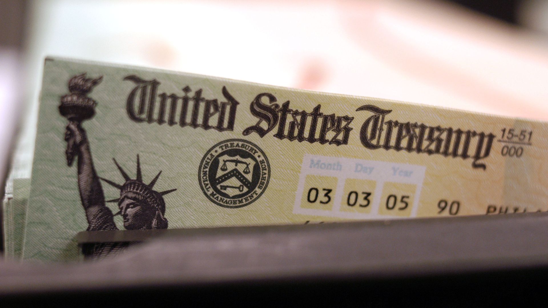 A US treasury note.