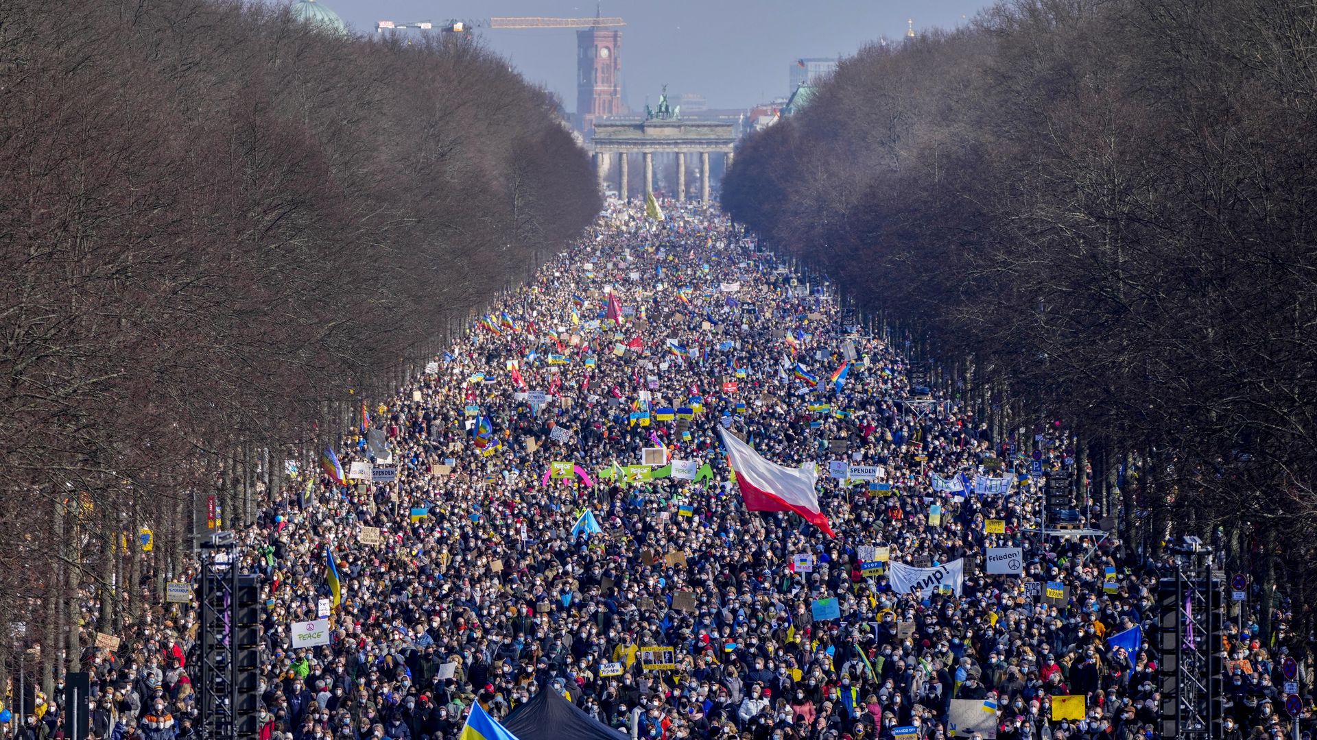 pro-Ukraine protests