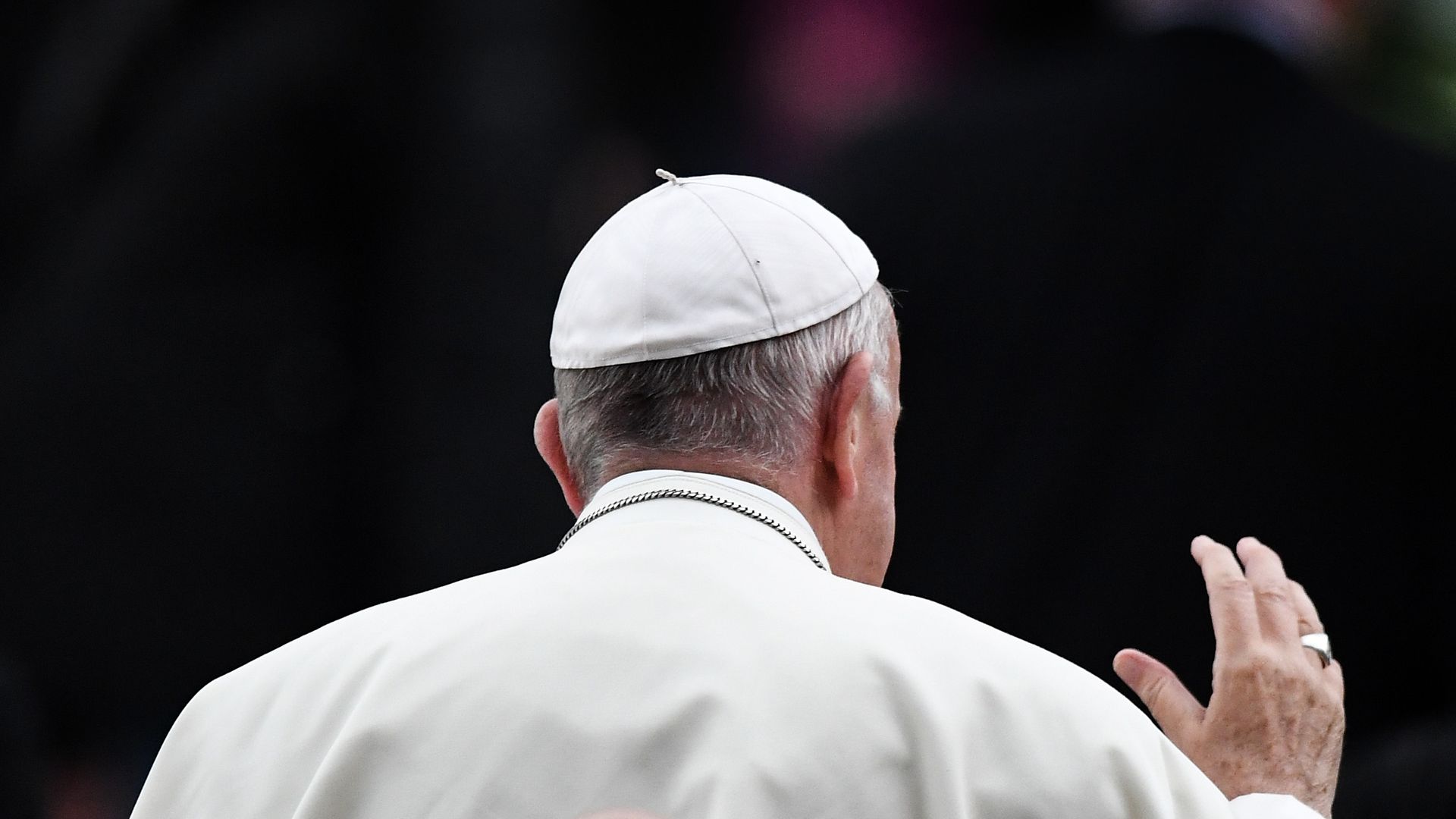 Back of Pope's head