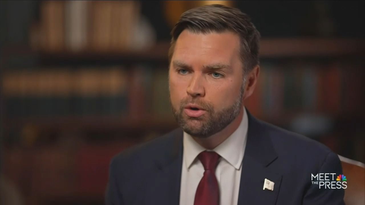 Sen. JD Vance speaks on NBC's "Meet the Press."