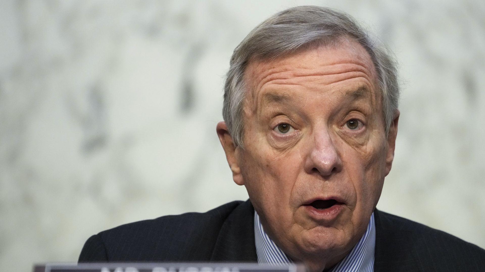 Judiciary Committee Chairman Sen. Dick Durbin (D-Ill.) speaking in a hearing on Jan. 22.