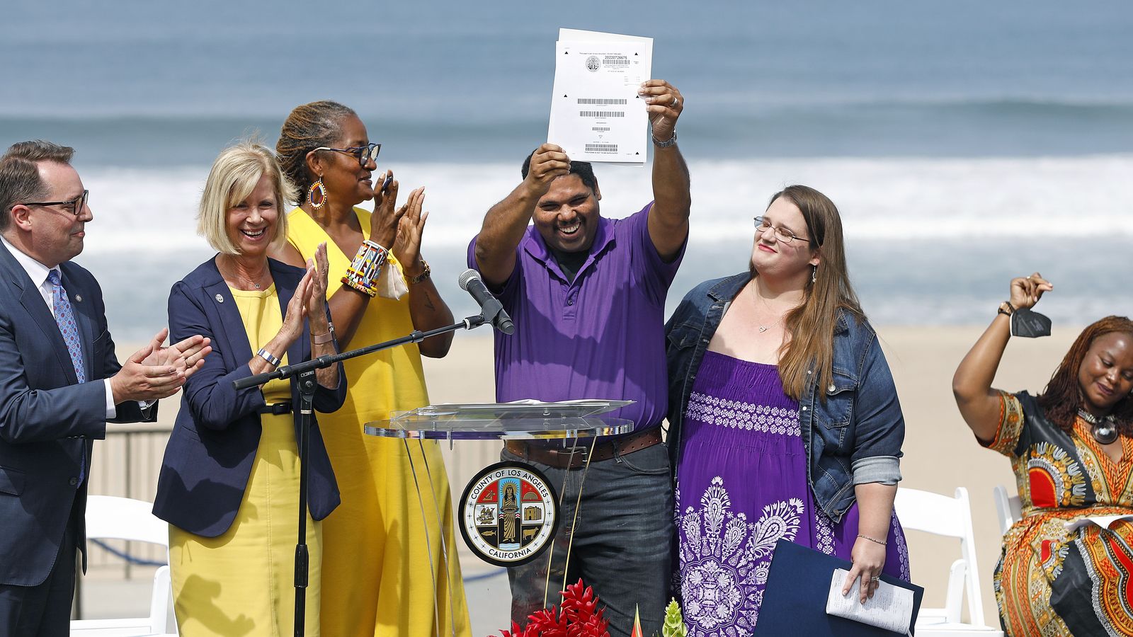 California's Bruce's Beach officially returned to family in ceremony