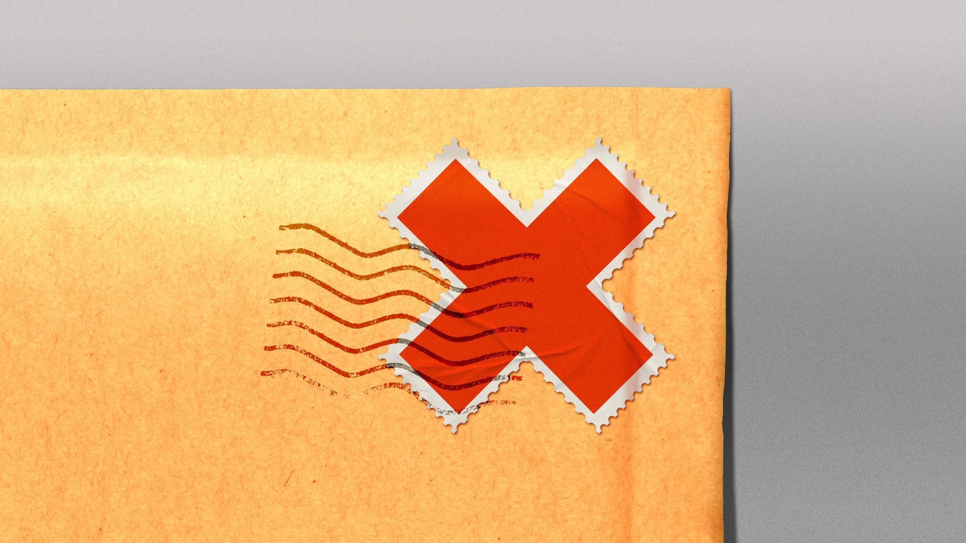 red cross on a letter