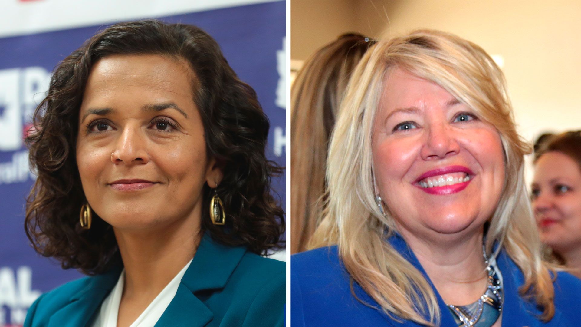 Democratic candidate Hiral Tipirneni and Republican candidate Debbie Lesko