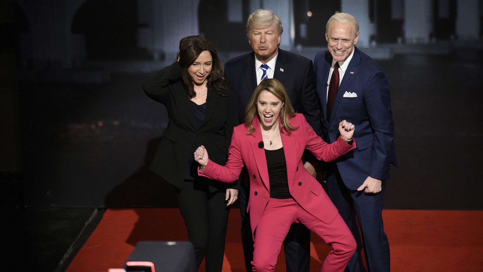 "SNL" cold open stars Maya Rudolph, Alec Baldwin, Jim Carrey and Kate McKinnon. 