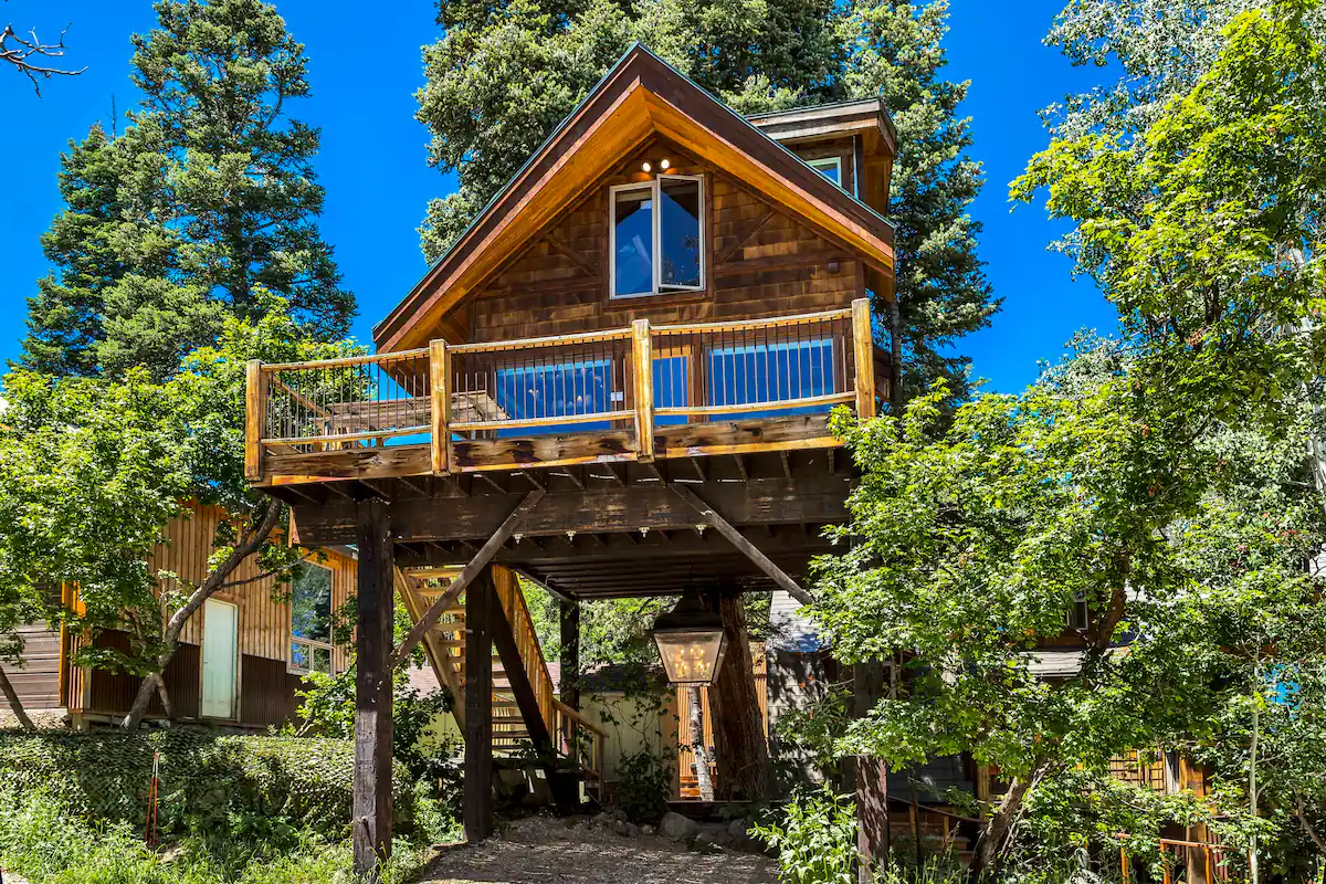 exterior of treehouse