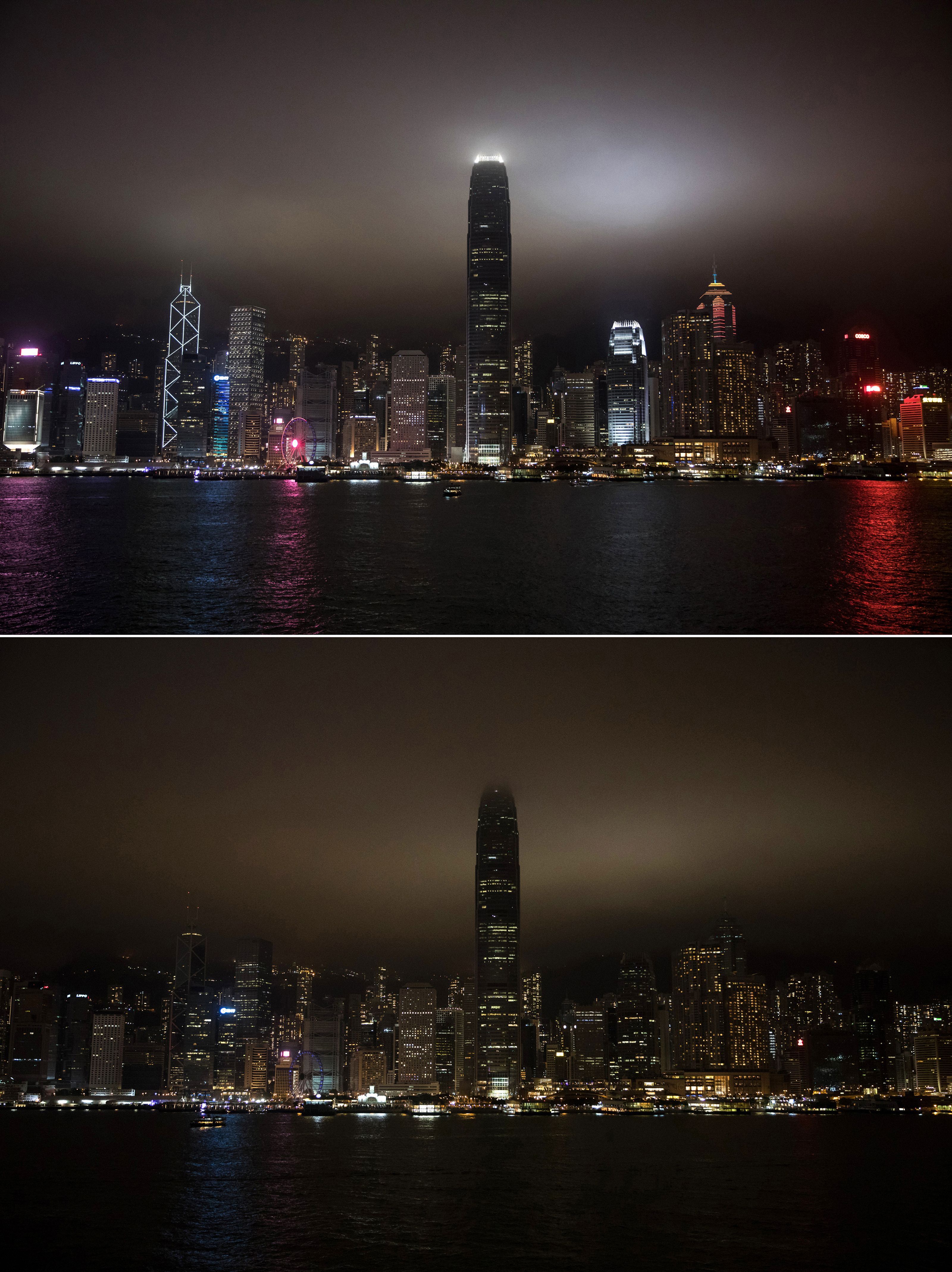 Hong Kong observes Earth Hour.