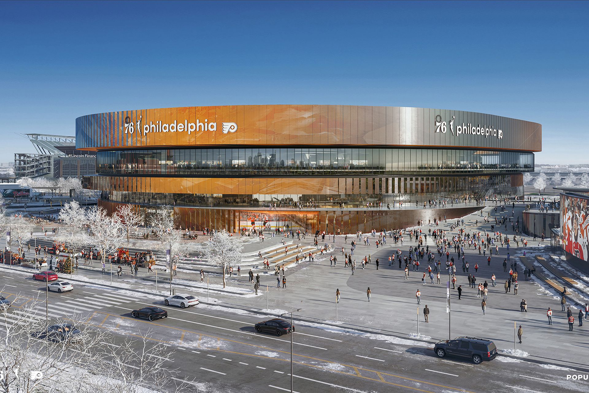 Poll: Your take on South Philly's new arena design - Axios
