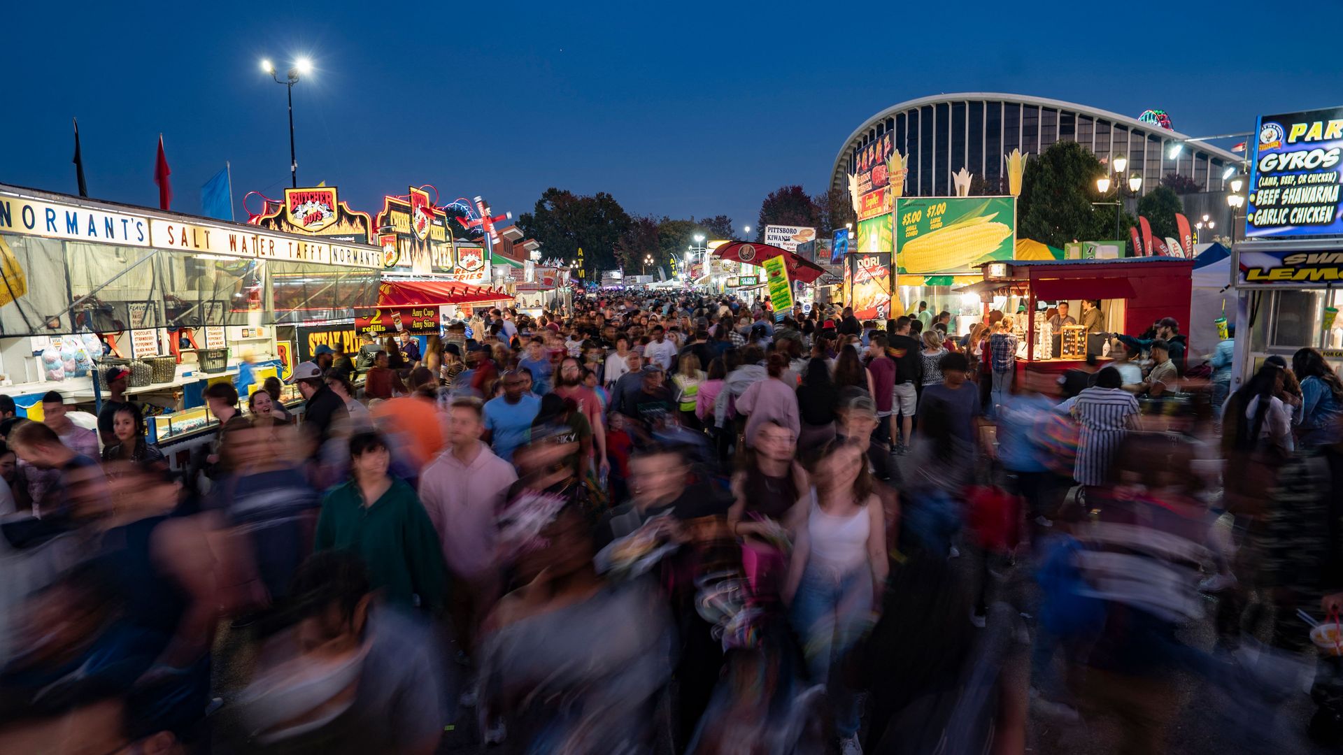 The crowd at the 2022 NC State Fair