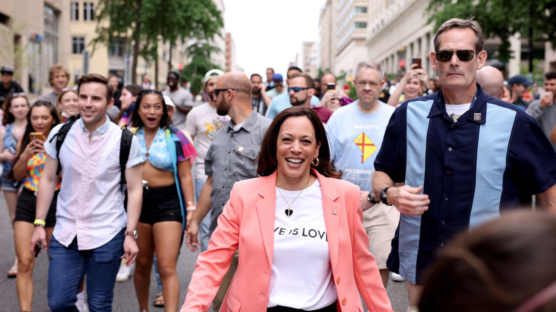 VP Harris at pride parade 2021