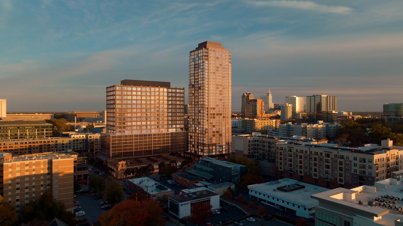Construction Begins on Raleigh Tallest Residential Tower, Miami Plans 54-Story Condo