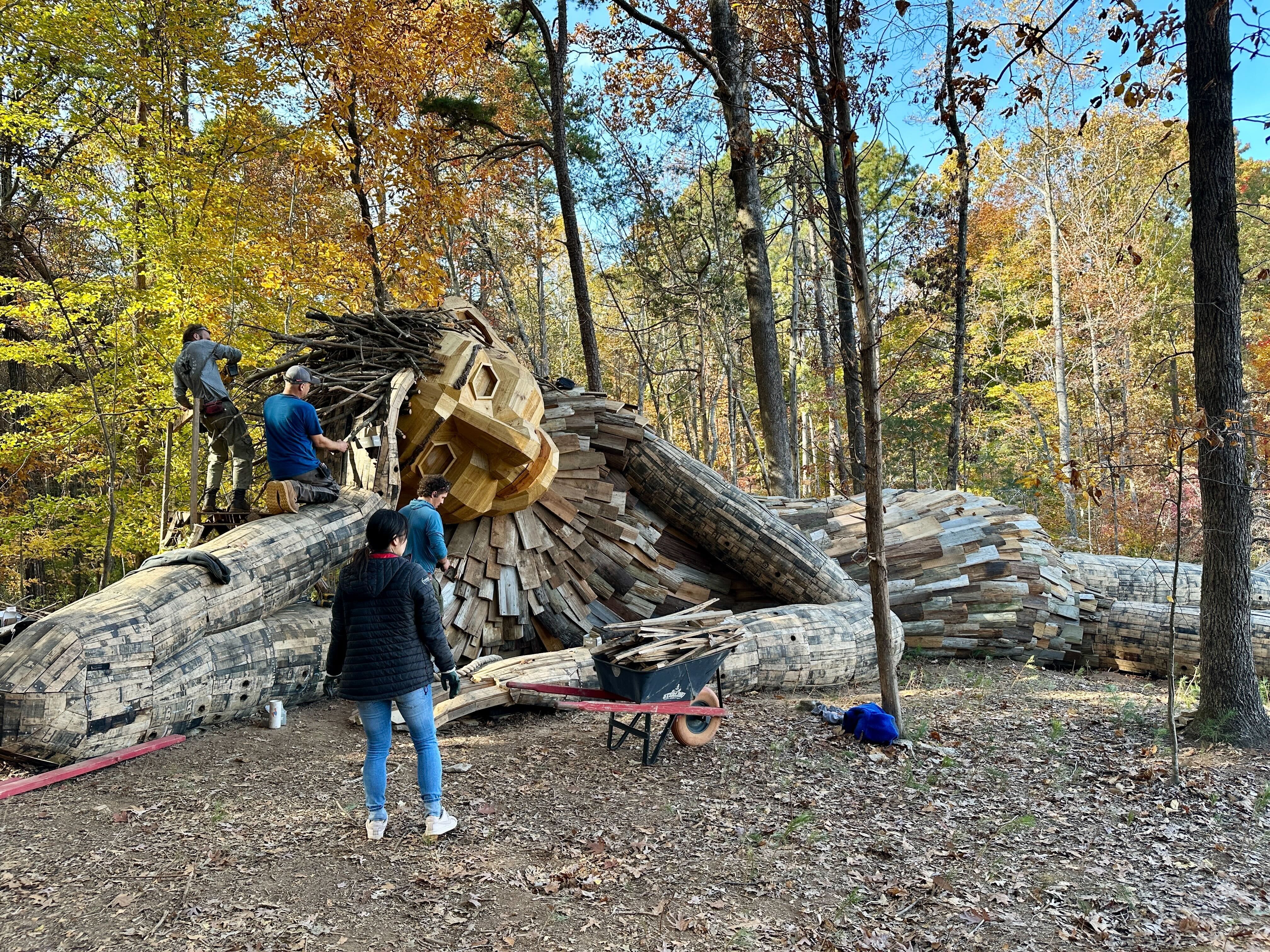 レア　ビワマスロッド　MASTER BIWALAKE TROLL Where to find giant troll by Thomas Dambo in Charlotte - Axios