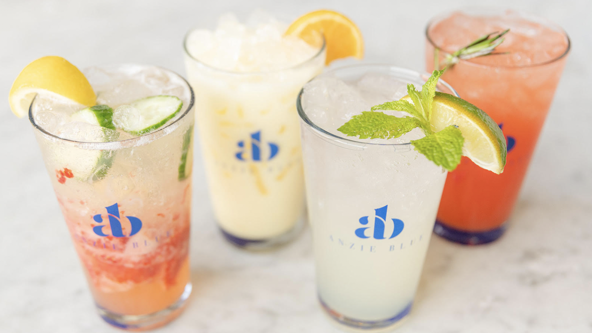 Anzie Blue mocktails. Photo: Mary Craven