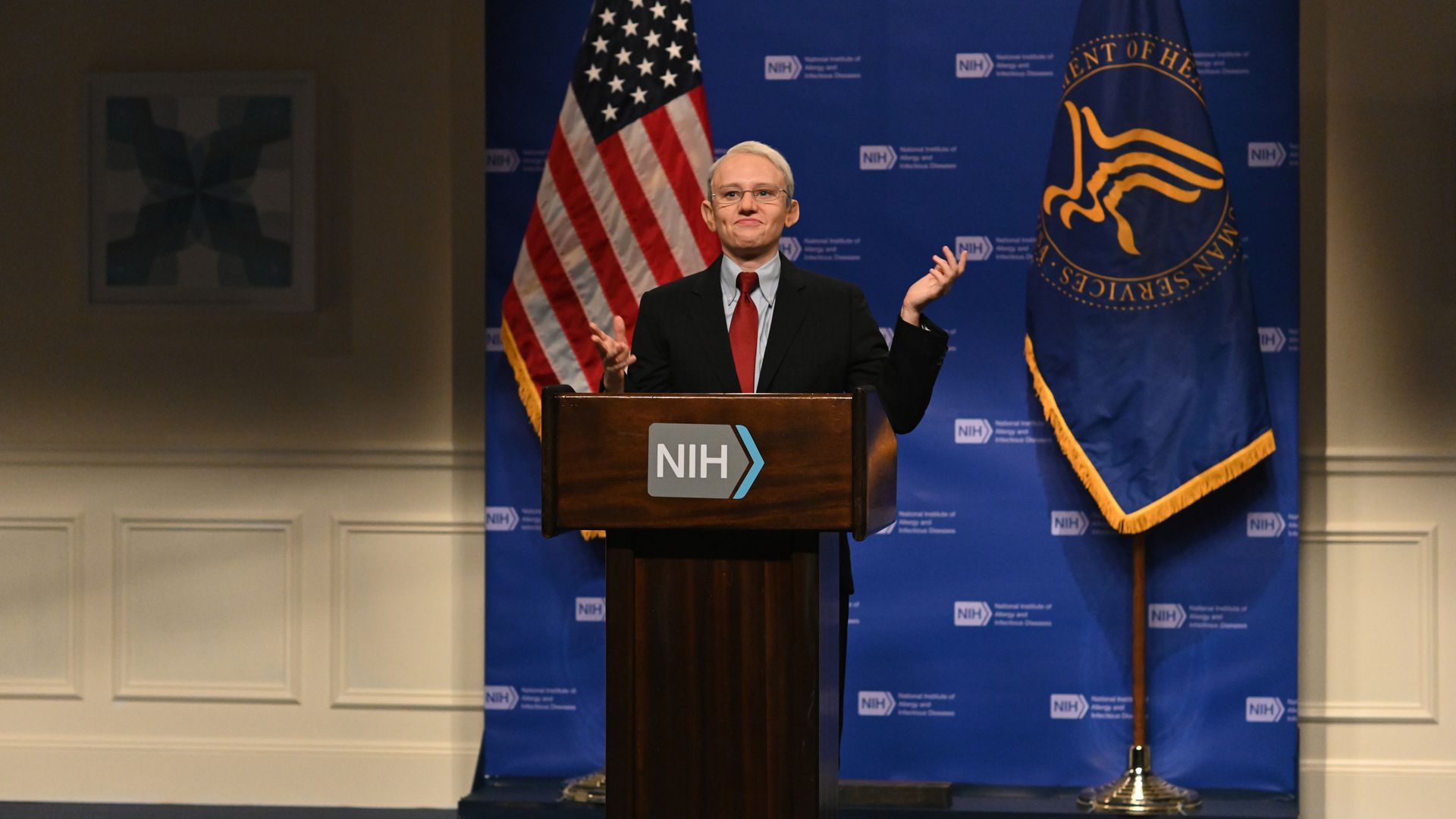 "SNL" regular Kate McKinnon as NIAID director Anthony Fauci on "Saturday Night Live"