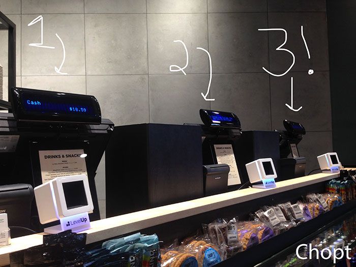 cash registers at chopt