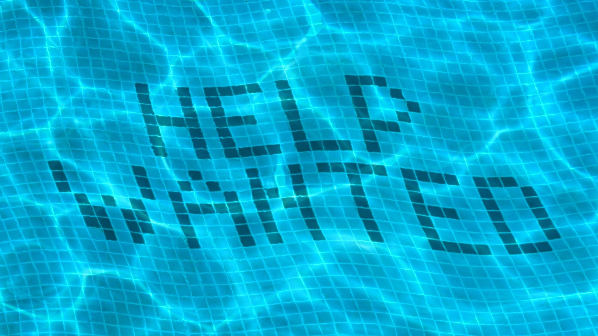 Illustration of "Help Wanted" written at the bottom of a pool.