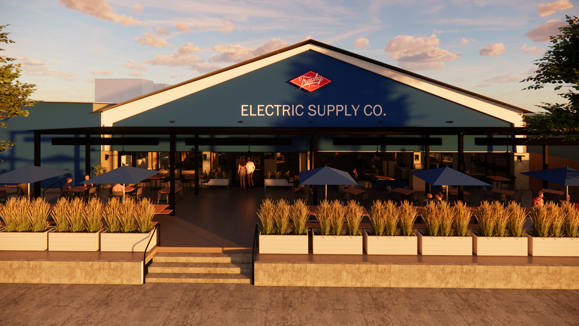 A rendering of Trophy Brewing's new Five Points location