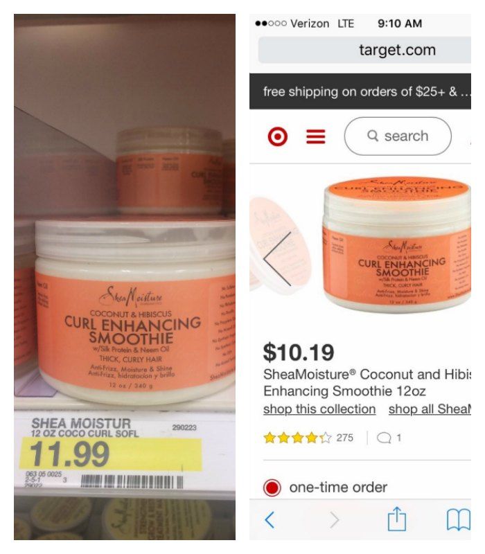 target price comparison