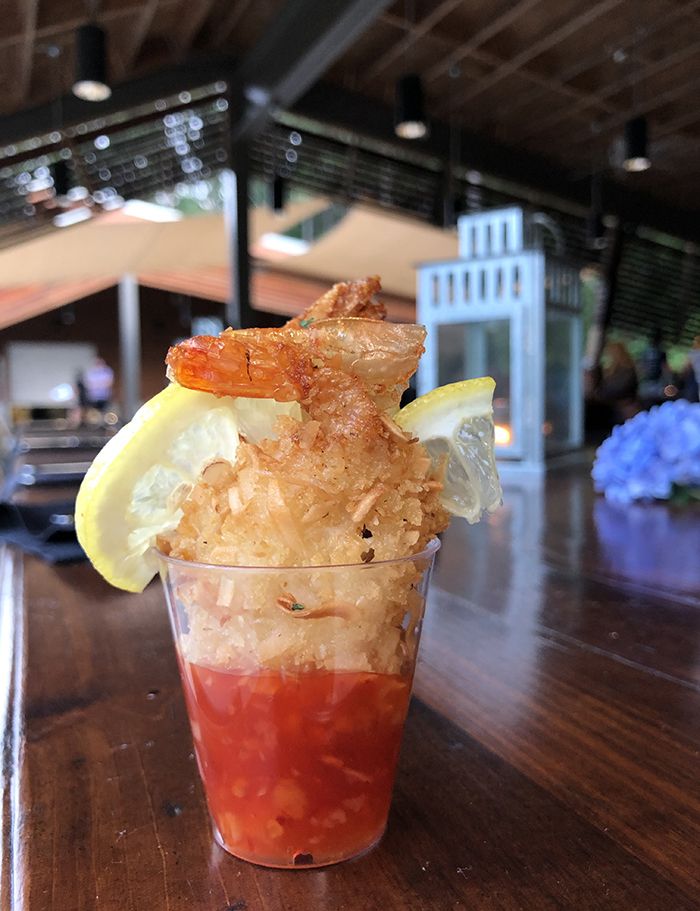 cocktail at paddle to table whitewater center