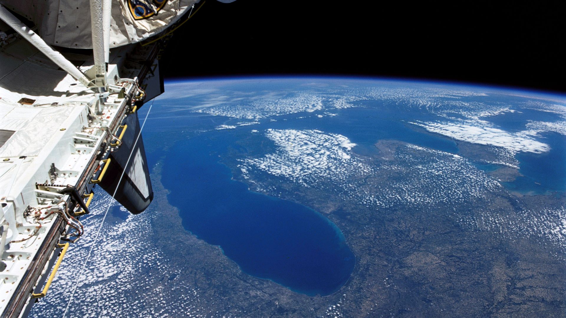 The state of Michigan from space shuttle Columbia in June, 1991. Photo: HUM Images/Universal Images Group via Getty Images)