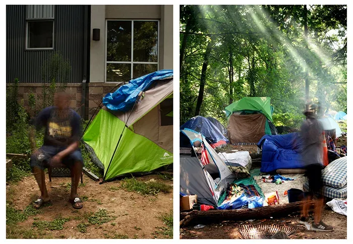 Tent City Covid 2020 long exposure